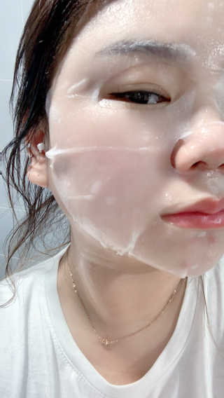 한천수 펩타이드 마스크팩 5종 10매 구성 — 5점을 준 리뷰어가 2020년 6월 올린 사용 사진