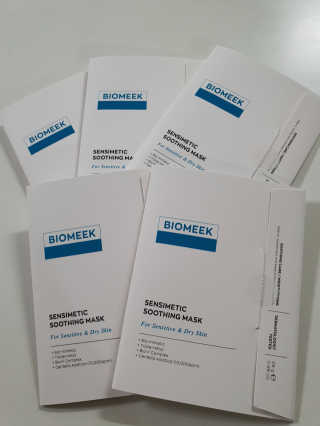 바이오믹 BIOMEEK SENSIMETIC SOOTHING MASK.S — 5점을 준 리뷰어가 2020년 6월 올린 사용 사진
