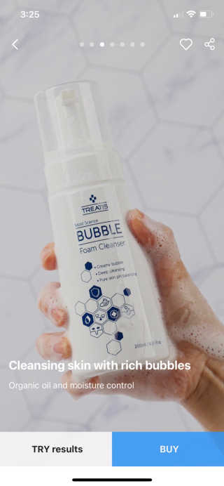 트리티스 [TREATIS] Bubble Foam Cleanser 200ml — 1점을 준 리뷰어가 2021년 1월 올린 사용 사진