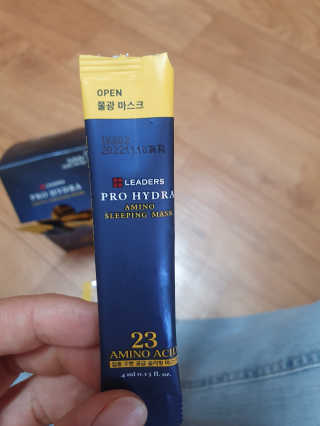 리더스코스메틱 리더스 프로 하이드라 아미노 슬리핑 마스크 — 4점을 준 리뷰어가 2020년 6월 올린 사용 사진