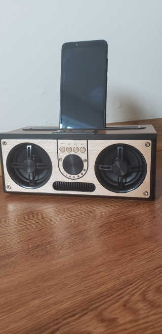 SEVIZ RETRO20W 레트로 블루투스 스피커 — 5점을 준 리뷰어가 2020년 8월 올린 사용 사진