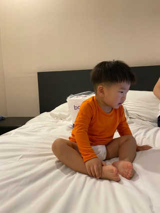 오브맘 밤 프리미엄 아기 기저귀 팬티형 밴드형 — 5점을 준 리뷰어가 2020년 11월 올린 사용 사진