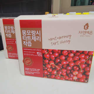 자연에온 몽모랑시 타트체리 착즙 100mL 10개입 2BOX — 5점을 준 리뷰어가 2020년 10월 올린 사용 사진