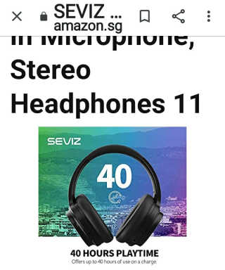 SEVIZ 블루투스 헤드폰 11 2color — 5점을 준 리뷰어가 2020년 5월 올린 사용 사진