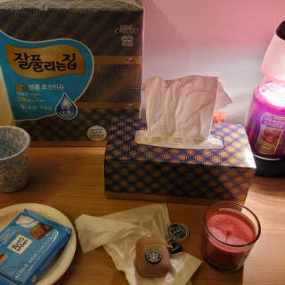 잘풀리는집 부드러운 모이스처 보습 미용 티슈 230매 — 5점을 준 리뷰어가 2020년 9월 올린 사용 사진