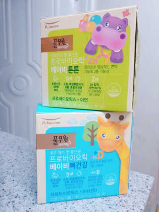 [풀무원베이비밀] 프로바이오락 베이비 유산균 SET — 5점을 준 리뷰어가 2020년 11월 올린 사용 사진
