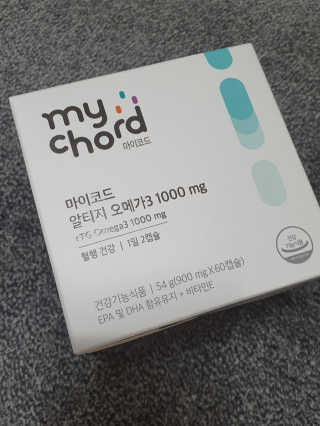 JW중외제약 마이코드 알티지 오메가3 1000 mg — 5점을 준 리뷰어가 2020년 7월 올린 사용 사진