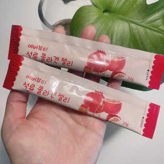 365더건강 에버뷰티 석류콜라겐 젤리 — 5점을 준 리뷰어가 2020년 7월 올린 사용 사진