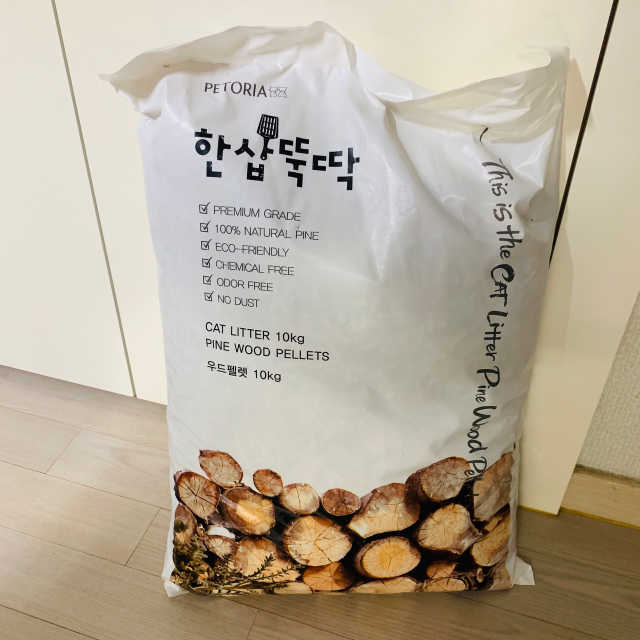 한삽뚝딱 국산 프리미엄 우드펠렛 모래 리뷰 사진