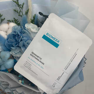 바이오믹 BIOMEEK SENSIMETIC SOOTHING MASK.S — 5점을 준 리뷰어가 2020년 6월 올린 사용 사진