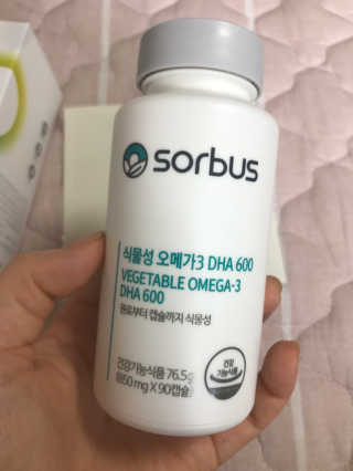 소버스 식물성 오메가3 DHA 600 — 5점을 준 리뷰어가 2020년 5월 올린 사용 사진