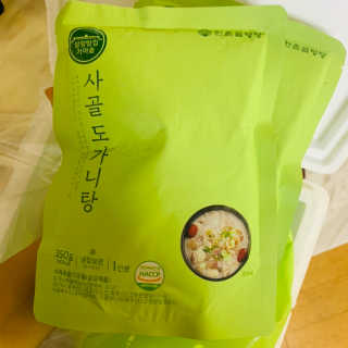 한촌몰 설렁탕집 가마솥 도가니탕 350g x 2팩 — 5점을 준 리뷰어가 2020년 8월 올린 사용 사진