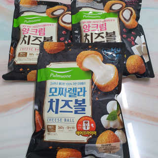 [풀무원] 치즈볼 2종-모짜렐라, 앙크림 — 5점을 준 리뷰어가 2020년 10월 올린 사용 사진