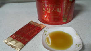 서울약사신협_굿투데이홍삼스틱_10ml x 100포 — 5점을 준 리뷰어가 2020년 7월 올린 사용 사진