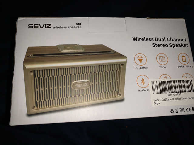 SEVIZ GOLD20W 레트로 블루투스 스피커 리뷰 사진