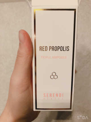 세렌디뷰티 레드 프로폴리스 트리플 앰플 — 5점을 준 리뷰어가 2020년 9월 올린 사용 사진
