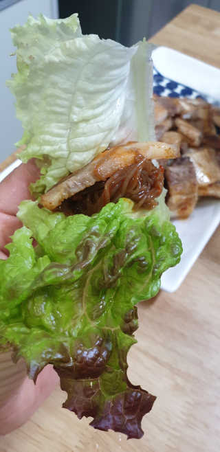 [해주냉면] 신천맛집 매운 비빔냉면 2인분 + 무절임 — 5점을 준 리뷰어가 2020년 5월 올린 사용 사진