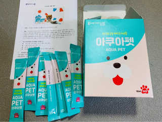펫시랩 반려견용 액상 프리바이오틱스 아쿠아펫 — 5점을 준 리뷰어가 2020년 11월 올린 사용 사진