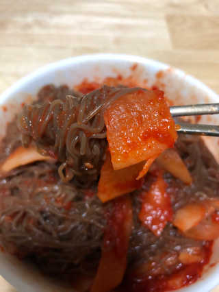 [해주냉면] 신천맛집 매운 비빔냉면 2인분 + 무절임 — 4점을 준 리뷰어가 2020년 5월 올린 사용 사진