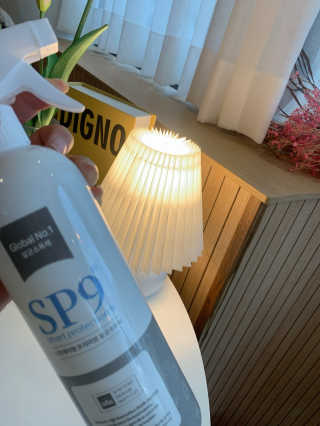SP9 스프레이형 프리미엄 살균소독제 500ml+100ml — 5점을 준 리뷰어가 2020년 11월 올린 사용 사진