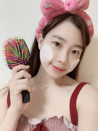 아이캔디 레인보우 볼륨S 패들 브러쉬 — 5점을 준 리뷰어가 2020년 12월 올린 사용 사진