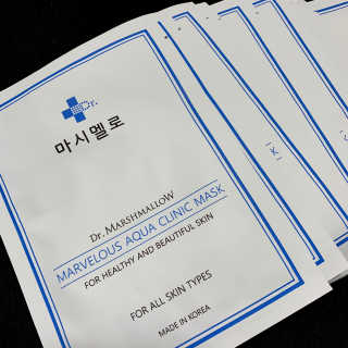 닥터마시멜로 닥터마스멜로 마블러스 아쿠아 클리닉 마스크 — 5점을 준 리뷰어가 2020년 10월 올린 사용 사진