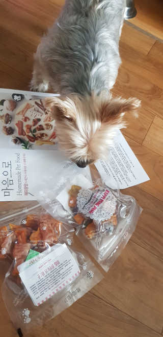 해피팡팡 고구마닭말이+고구마오리말이 [고구마간식2종] — 5점을 준 리뷰어가 2020년 4월 올린 사용 사진