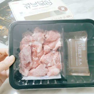 선진포크한돈 간편한돈 큐브목심 스테이크 — 5점을 준 리뷰어가 2020년 11월 올린 사용 사진