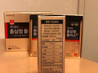 서울약사신협_투데이홍삼정플러스스틱_10g x 30포 — 5점을 준 리뷰어가 2020년 11월 올린 사용 사진
