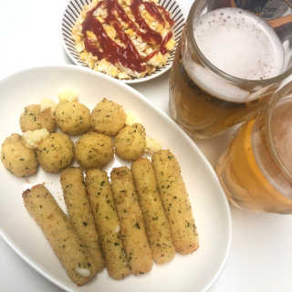 가치식탁 리얼치즈스틱, 리얼크림치즈볼 — 5점을 준 리뷰어가 2020년 11월 올린 사용 사진