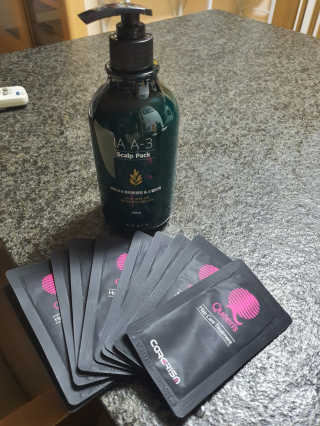 아카이아 이아 A3 헤어스캘프팩 500ml — 5점을 준 리뷰어가 2020년 6월 올린 사용 사진