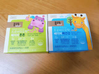 [풀무원베이비밀] 프로바이오락 베이비 유산균 SET — 5점을 준 리뷰어가 2020년 11월 올린 사용 사진