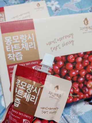자연에온 몽모랑시 타트체리 착즙 100mL 10개입 2BOX — 5점을 준 리뷰어가 2020년 10월 올린 사용 사진