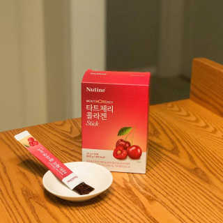뉴틴 타트체리 콜라겐 스틱 20g X 30포 — 3.5점을 준 리뷰어가 2020년 8월 올린 사용 사진