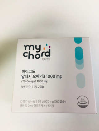 JW중외제약 마이코드 알티지 오메가3 1000 mg — 5점을 준 리뷰어가 2020년 8월 올린 사용 사진