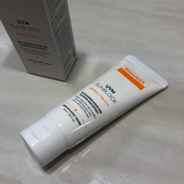 BIOMEEK UVM SUNBLOCK 리뷰 사진