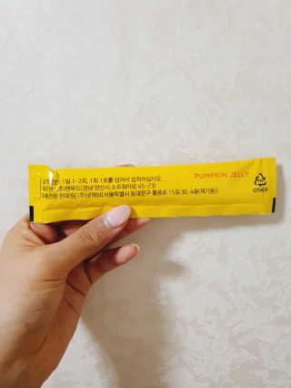 조은약초 국산 늙은 호박즙 호박쪼옥 젤리 20g x 15포 — 5점을 준 리뷰어가 2020년 7월 올린 사용 사진