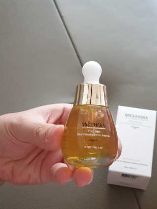 미구하라 프리미엄 울트라 화이트닝 퍼펙트 앰플 오리진  20ml — 5점을 준 리뷰어가 2020년 4월 올린 사용 사진
