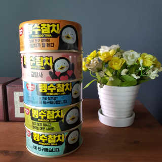 동원참치 펭수참치 — 5점을 준 리뷰어가 2020년 7월 올린 사용 사진