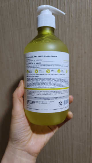 달리프 클로렐라 베러 루트 릴렉싱 샴푸 500ml — 5점을 준 리뷰어가 2020년 12월 올린 사용 사진