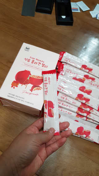 365더건강 에버뷰티 석류콜라겐 젤리 — 5점을 준 리뷰어가 2020년 6월 올린 사용 사진