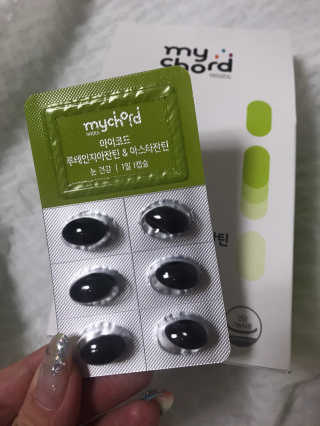 JW중외제약 마이코드 루테인지아잔틴 아스타잔틴 — 5점을 준 리뷰어가 2020년 7월 올린 사용 사진