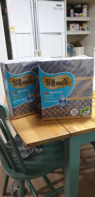 잘풀리는집 부드러운 모이스처 보습 미용 티슈 230매 — 5점을 준 리뷰어가 2020년 9월 올린 사용 사진