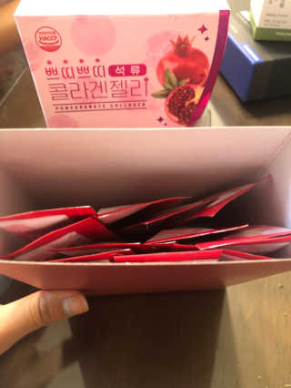 헬스업_쁘띠쁘띠석류콜라겐젤리_20g x 14포 — 5점을 준 리뷰어가 2020년 9월 올린 사용 사진