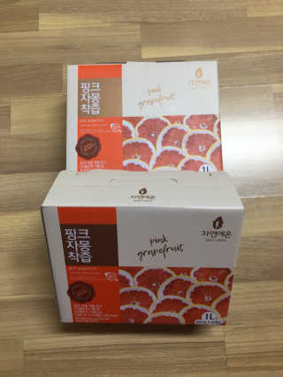자연에온 핑크 자몽 착즙 100mL 10개입 2BOX — 5점을 준 리뷰어가 2020년 11월 올린 사용 사진
