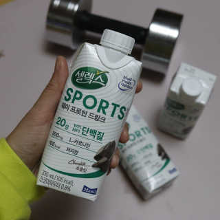 셀렉스스포츠 셀렉스 스포츠 드링크 초콜릿 _ 330ml x 12팩 — 5점을 준 리뷰어가 2020년 10월 올린 사용 사진