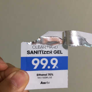 어웨이크어슬립 [AWAS] 알콜스왑 100매 + 세니타이저겔 50매 위생세트 — 4.5점을 준 리뷰어가 2020년 7월 올린 사용 사진