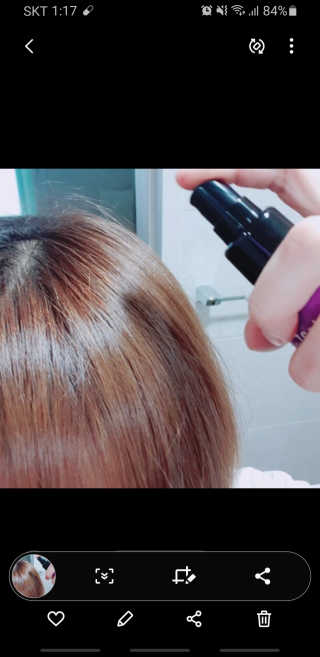 달리프 글램 헤어 데오미스트 100ml 라벤더 or 플라워 — 4.5점을 준 리뷰어가 2020년 11월 올린 사용 사진