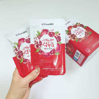 프롬바이오 오직 석류만 [그대로100 석류즙] 하루 1포로 건강하게 — 5점을 준 리뷰어가 2020년 6월 올린 사용 사진