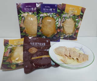 바로 먹는 아침 실온보관 닭가슴살 6종 — 5점을 준 리뷰어가 2020년 9월 올린 사용 사진